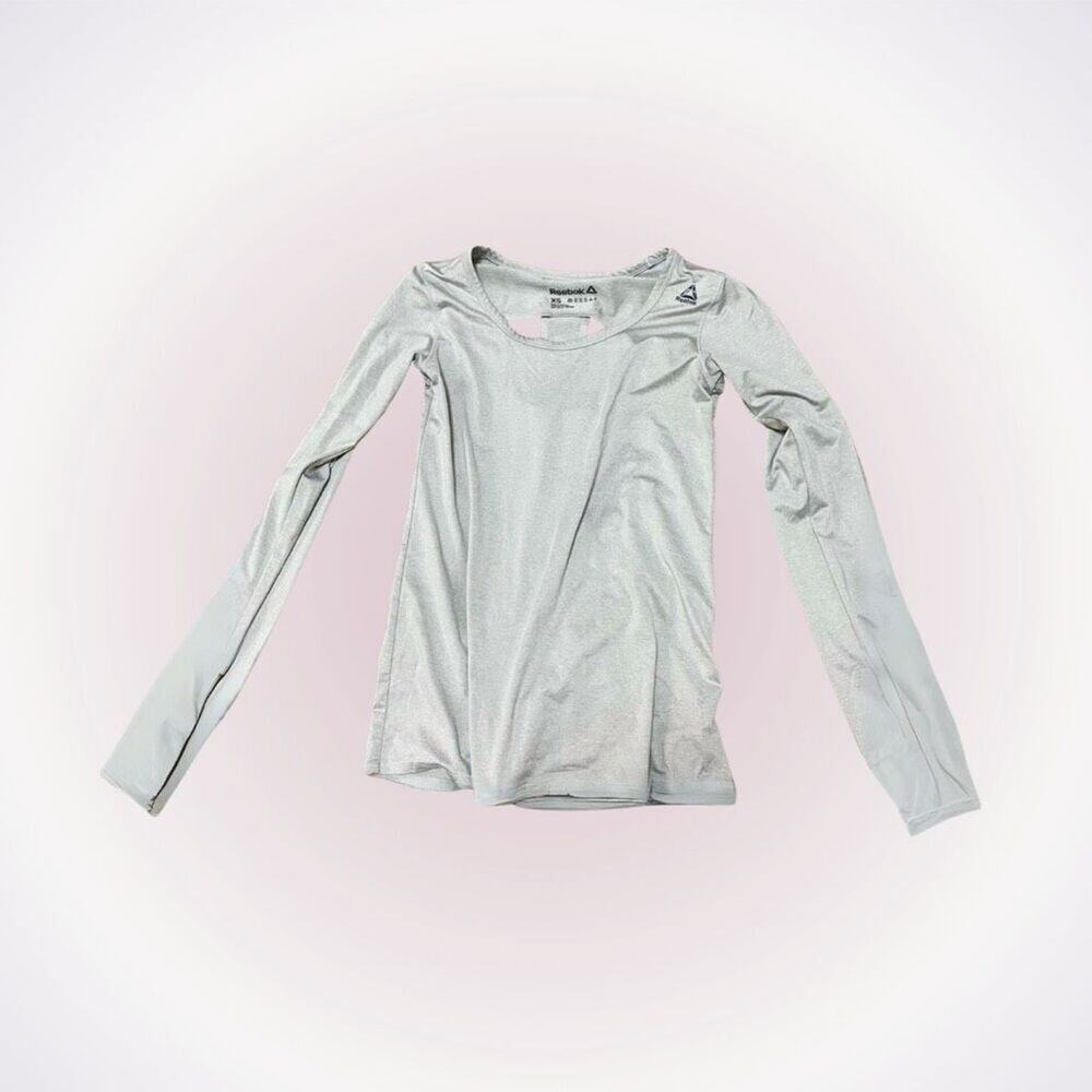 Reebok gray long sleeve workout shirt | Sz XS